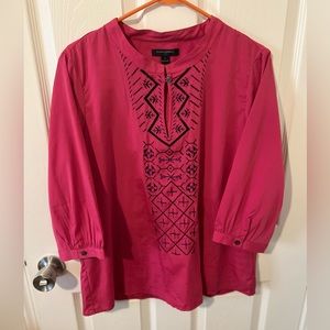 Banana Republic Pink Long-sleeve Blouse